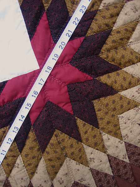 Star Burst Amish Quilt 103x112