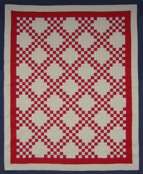 Double Irish Chain Amish Quilt 86x106
