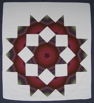 Broken Star Patchwork Amish Quilt 102x113