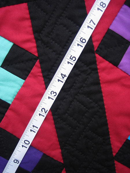 Amish Nine Patch Shadow Wall Hanging Quilt