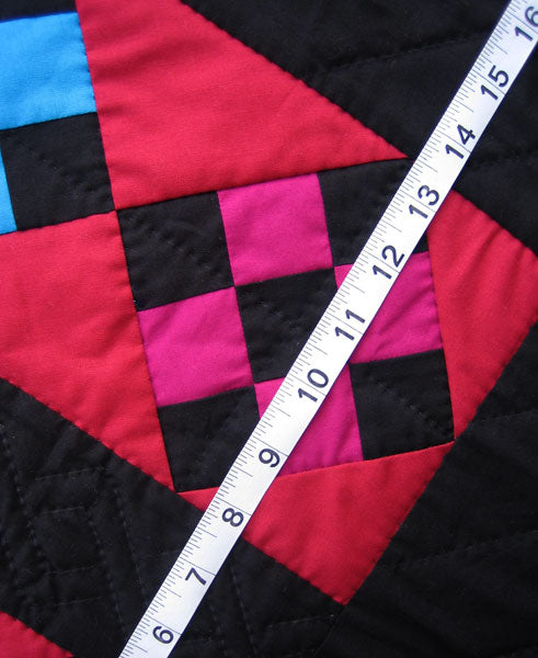 Amish Nine Patch Shadow Wall Hanging Quilt