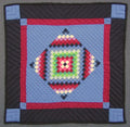 Amish Central Diamond Wallhanging Quilt