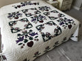 Songbirds in Garden Floral Applique