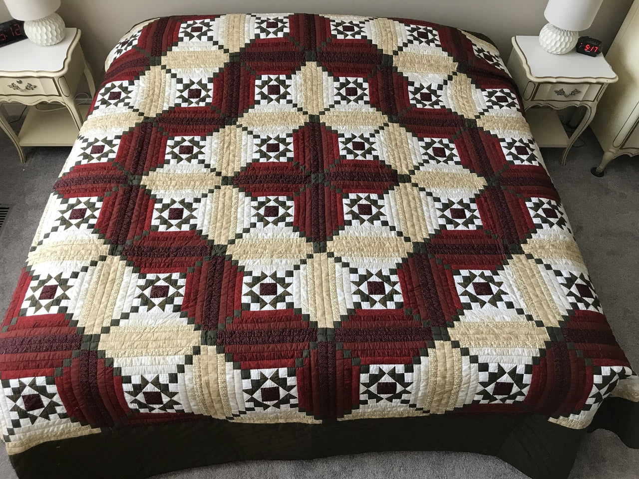Log Cabin Dutch Star Patchwork