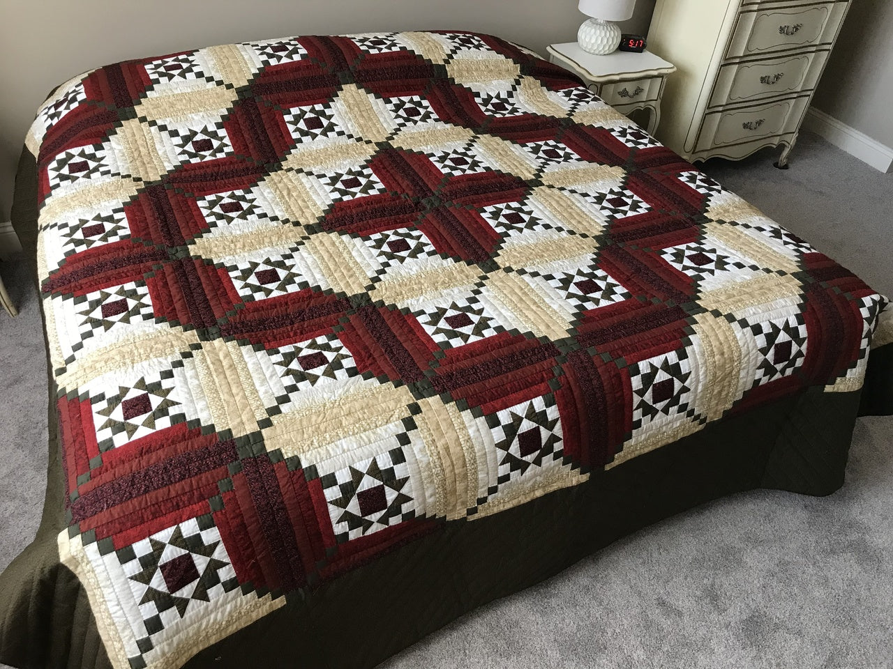 Log Cabin Dutch Star Patchwork