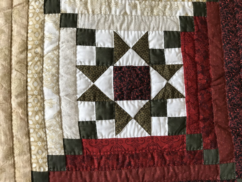 Log Cabin Dutch Star Patchwork