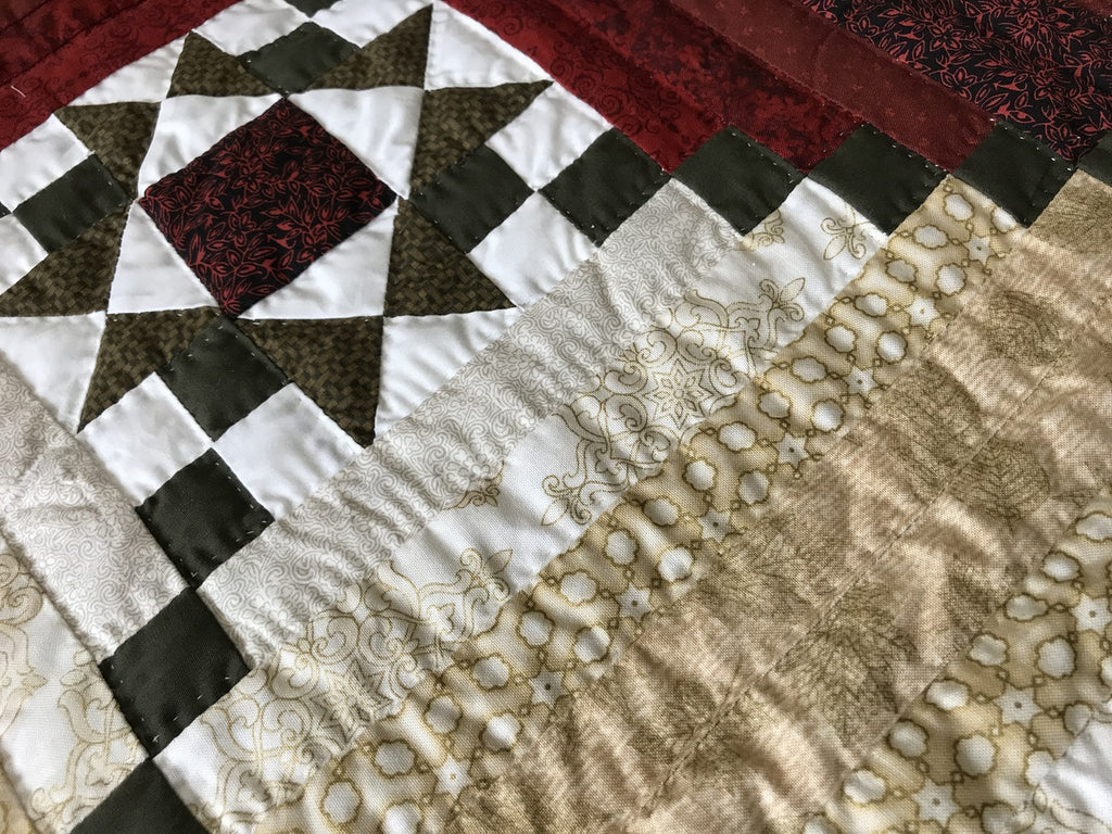 Log Cabin Dutch Star Patchwork
