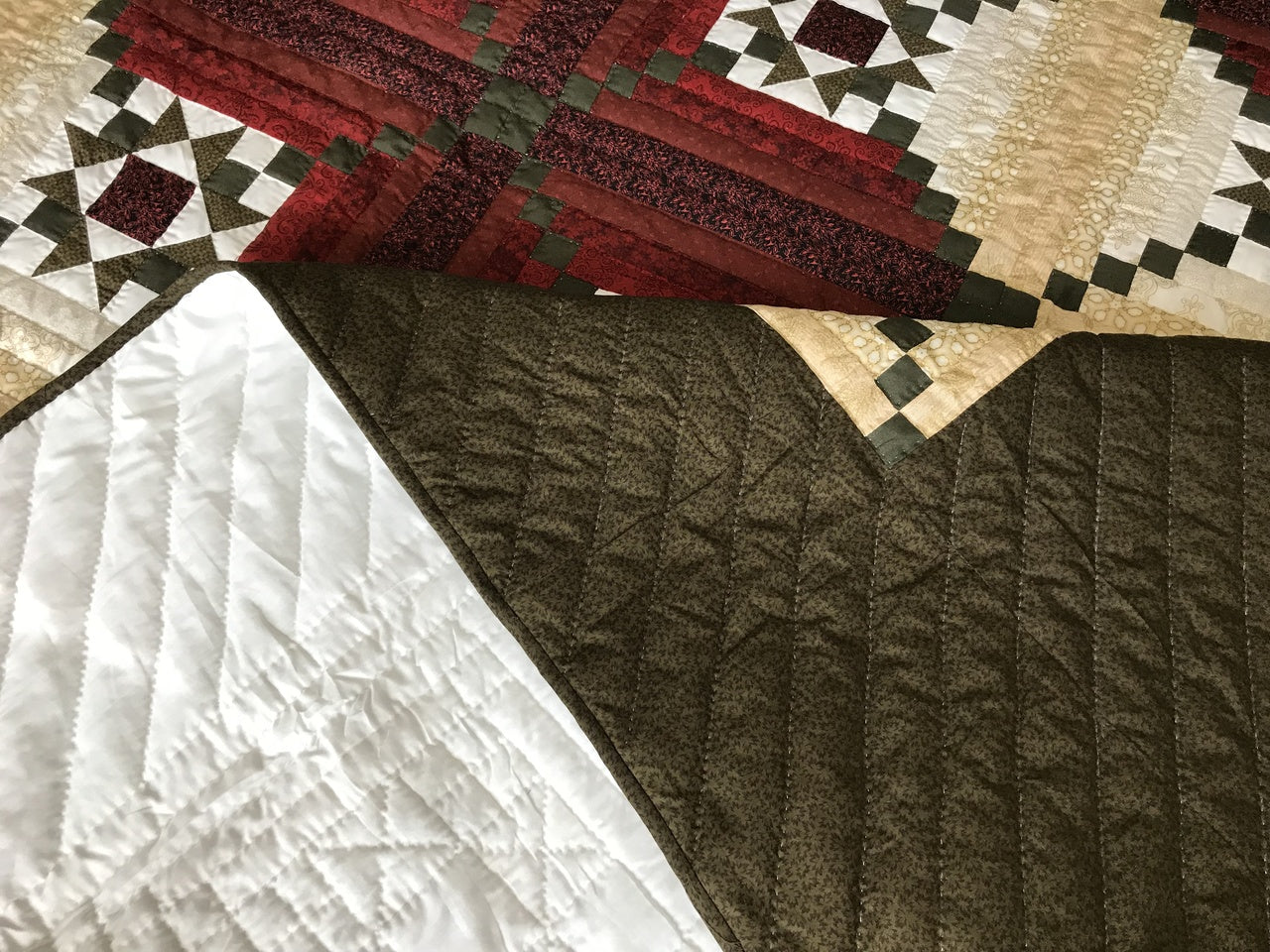 Log Cabin Dutch Star Patchwork