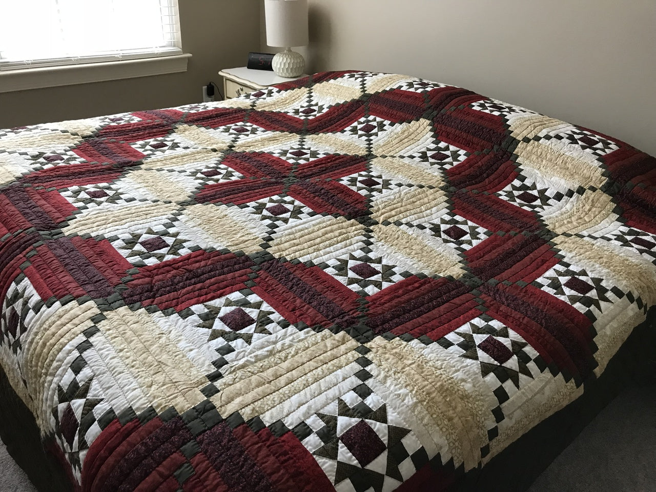 Log Cabin Dutch Star Patchwork