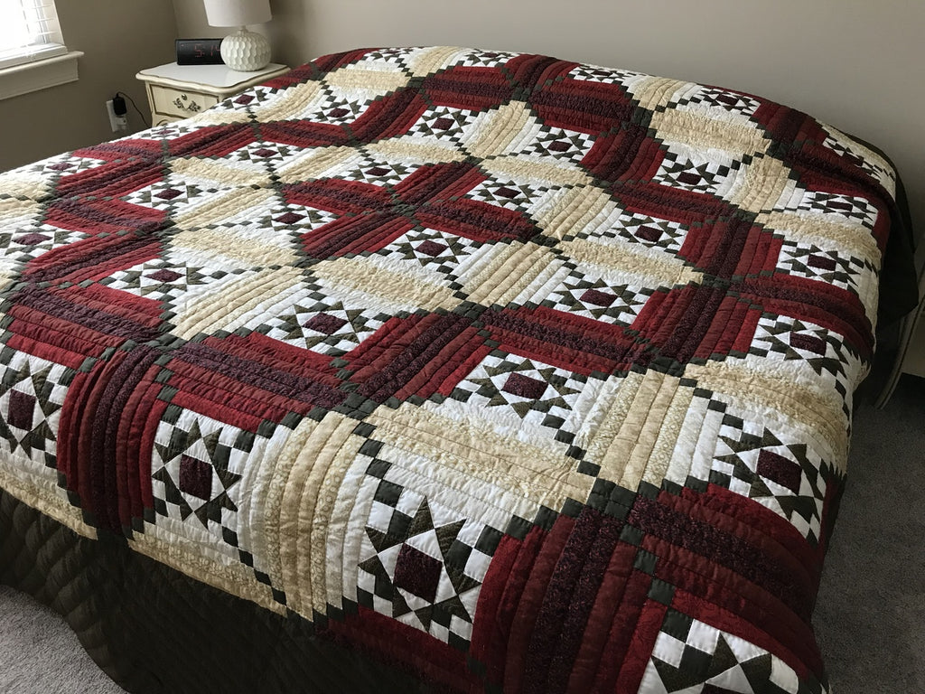 Log Cabin Dutch Star Patchwork