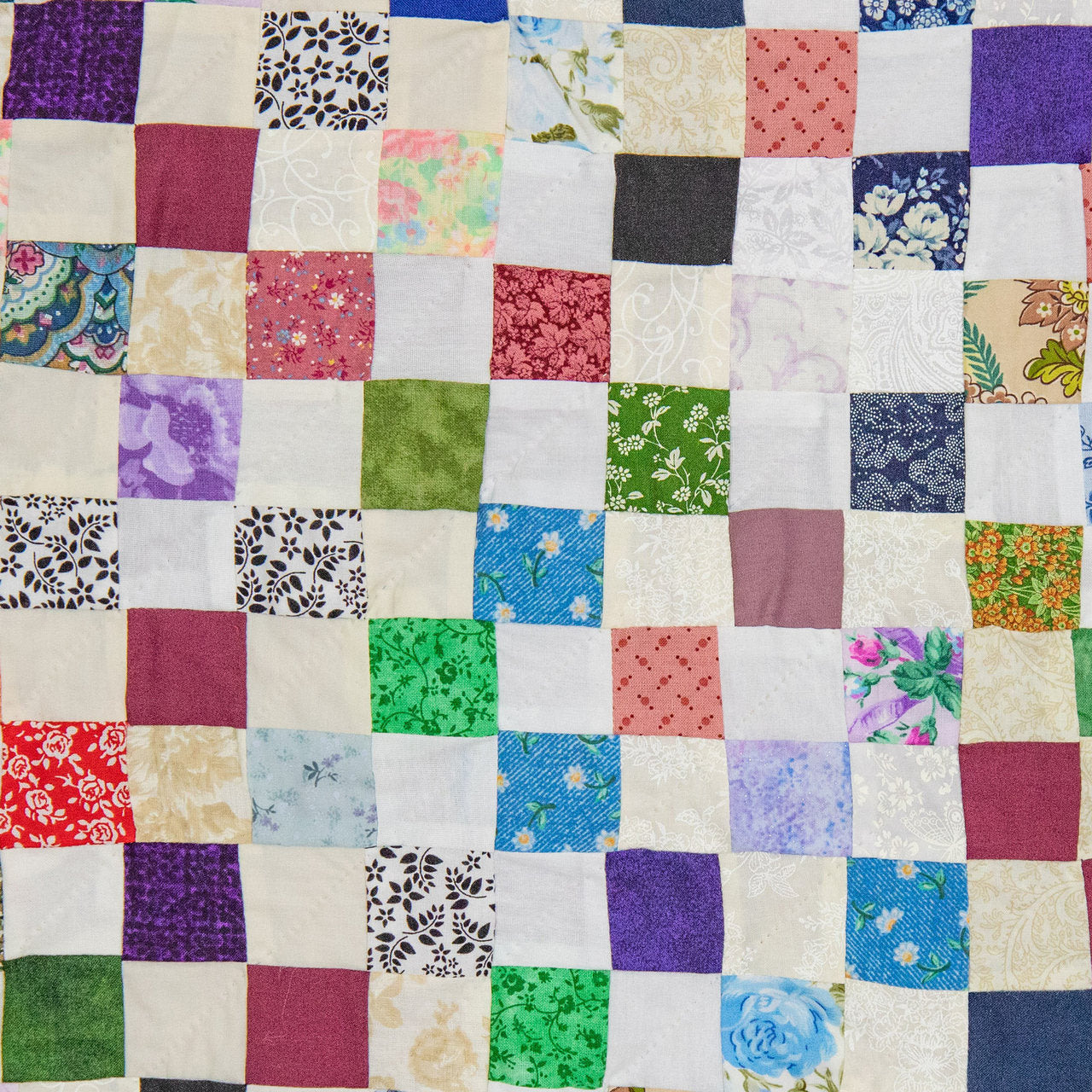 Colorful Postage Stamp Patchwork