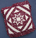 Amish Burgundy Star Quillow
