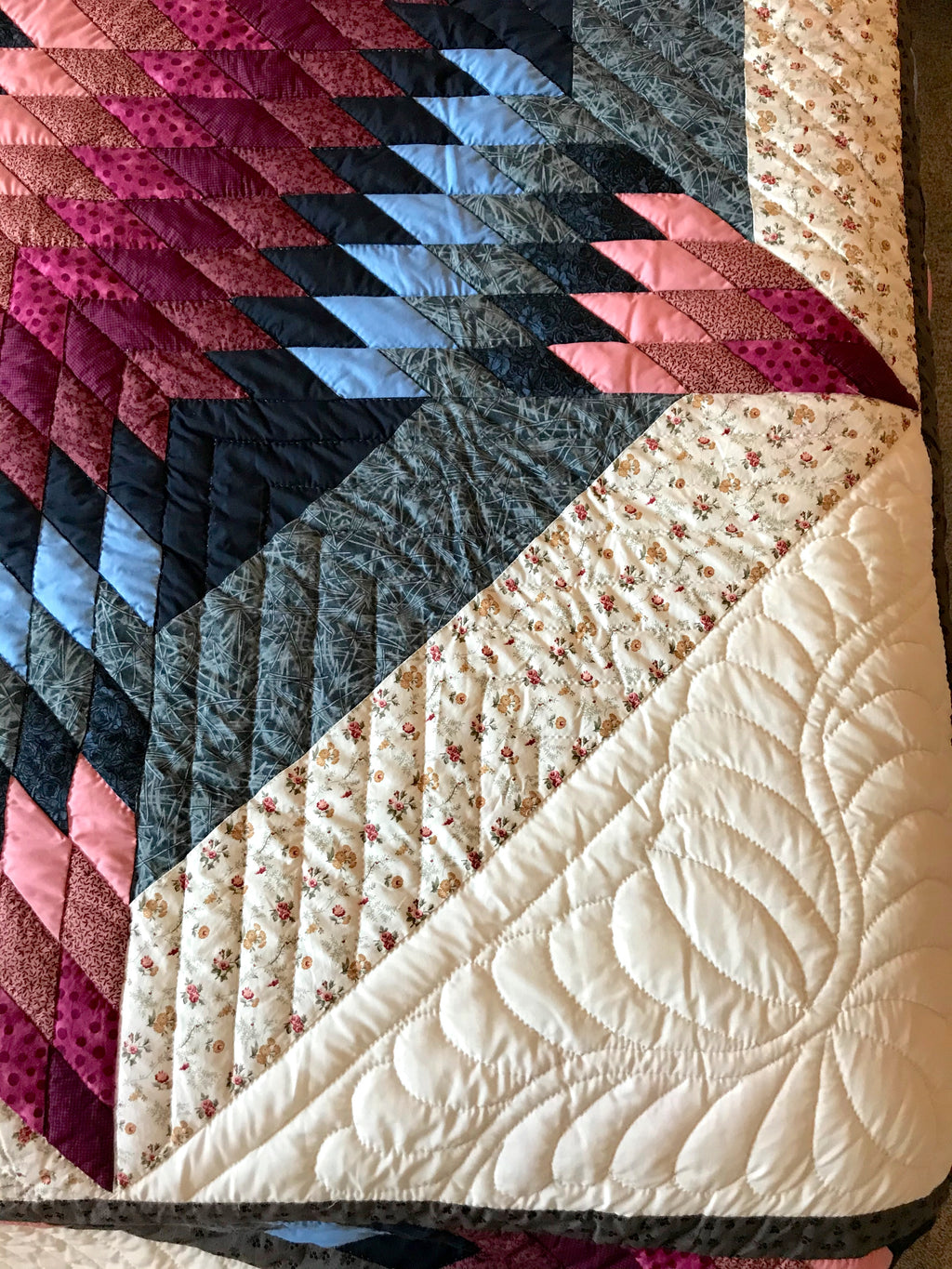 Country Lone Star Patchwork King Amish Quilt 105x115