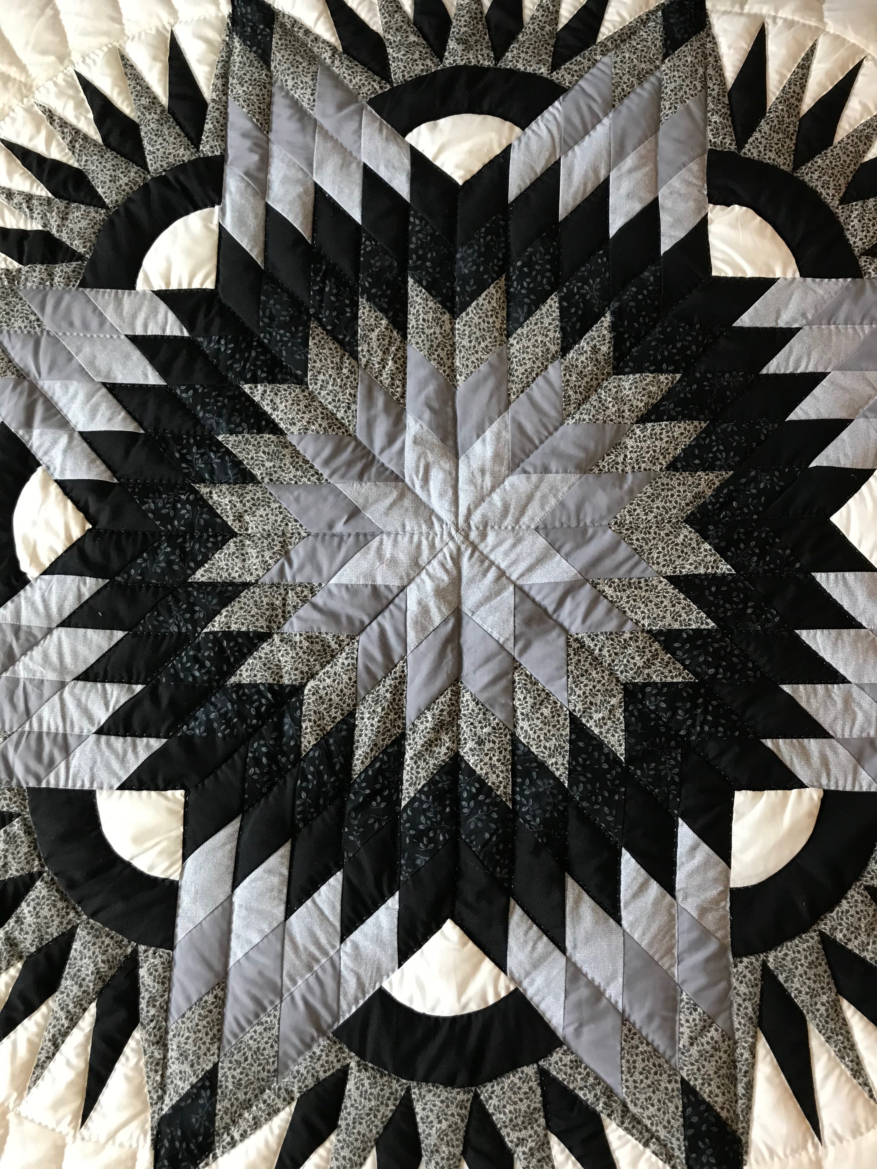 Broken Twinkling Fan Star Patchwork Large