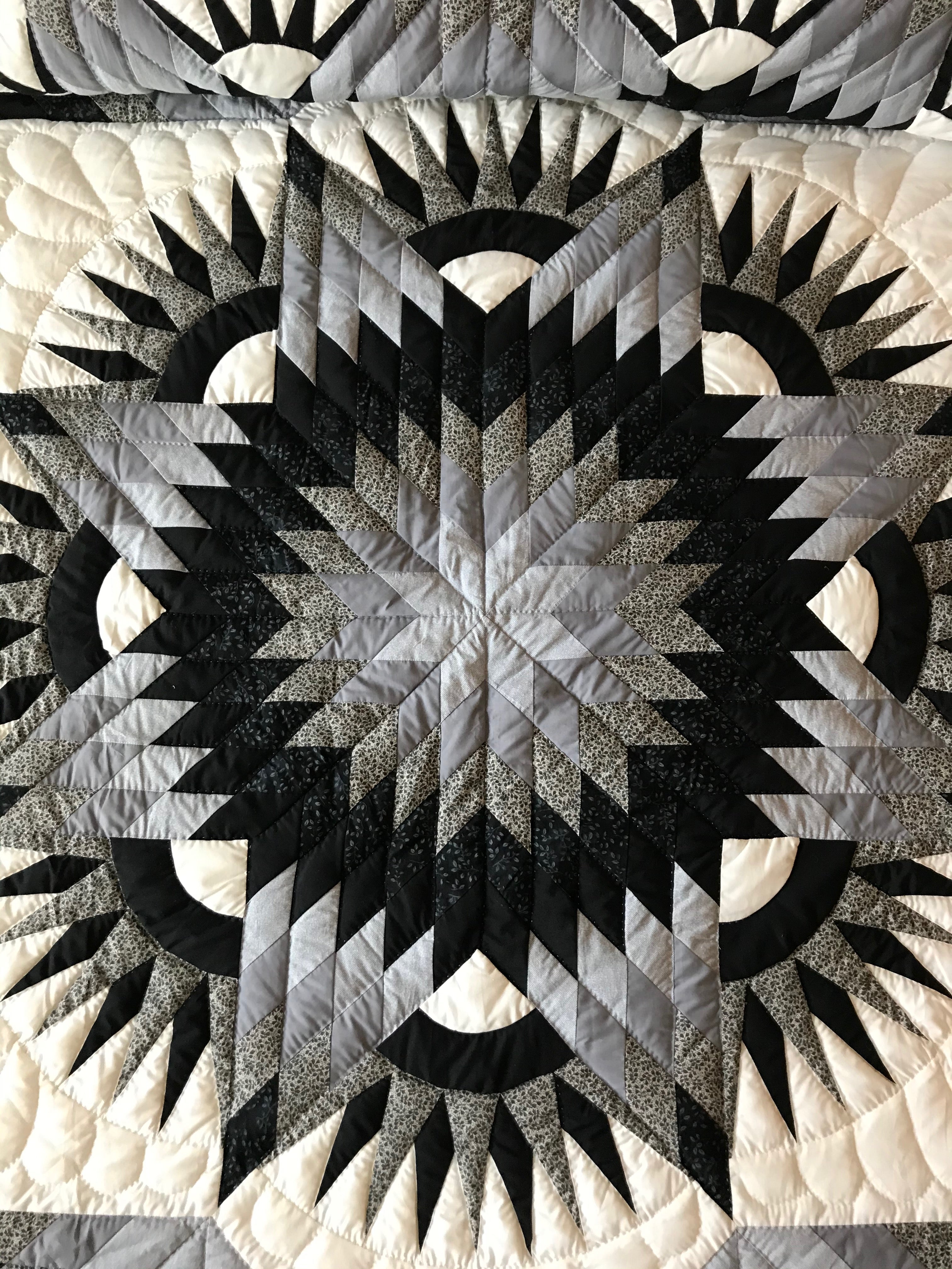 Broken Twinkling Fan Star Patchwork Large