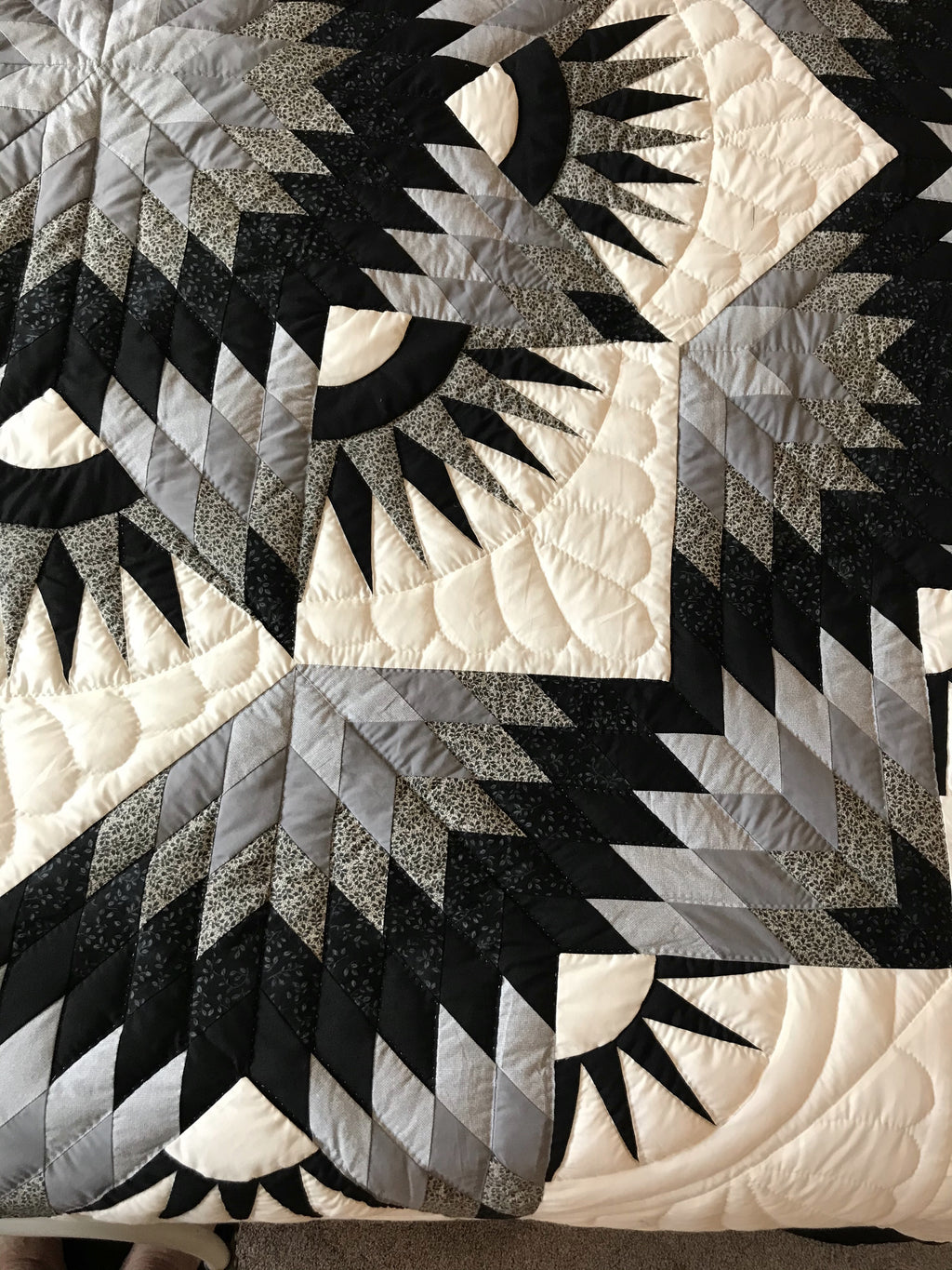 Broken Twinkling Fan Star Patchwork Large