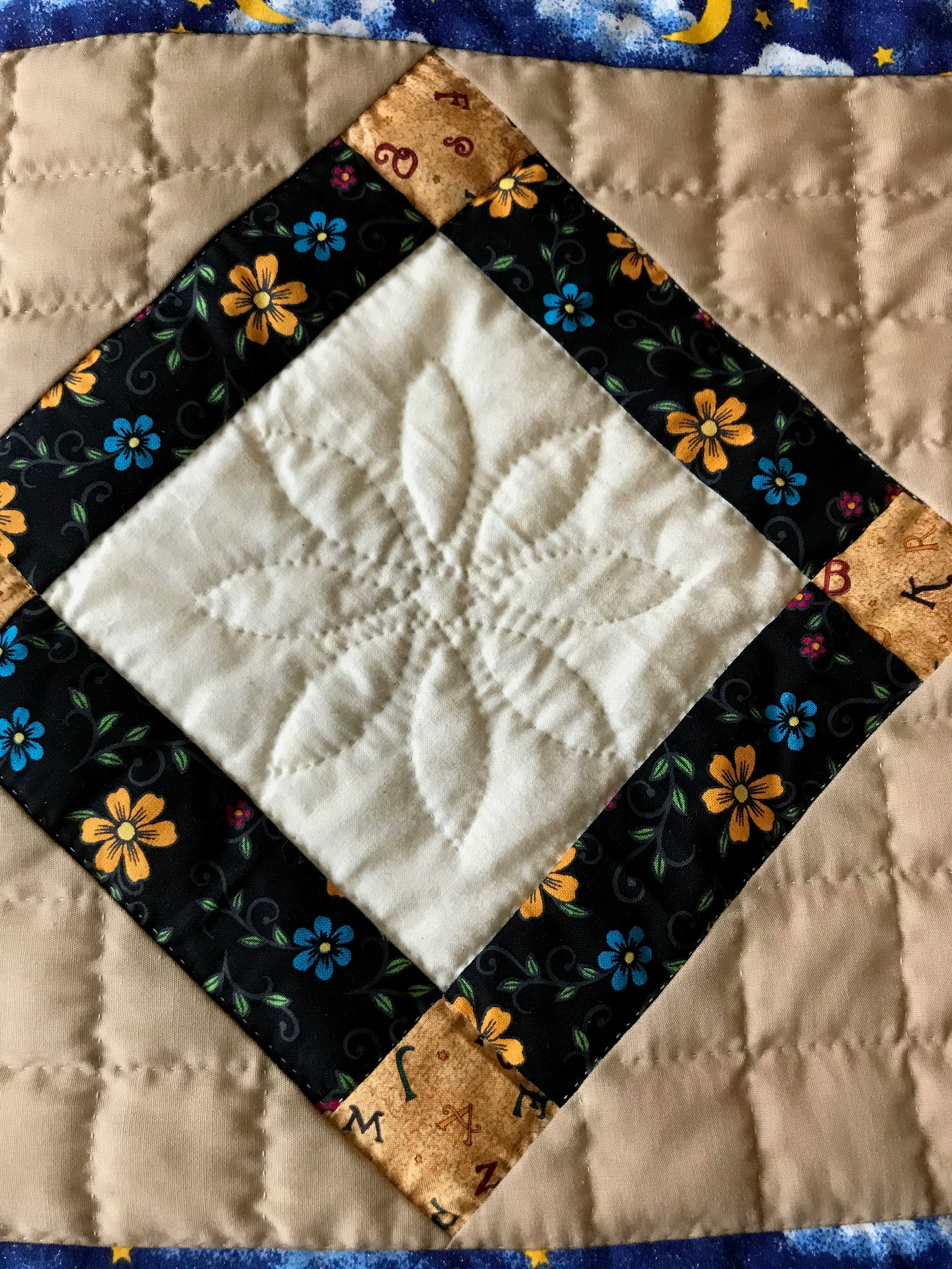 Window View Scrap Patchwork Amish Quilt 95x104