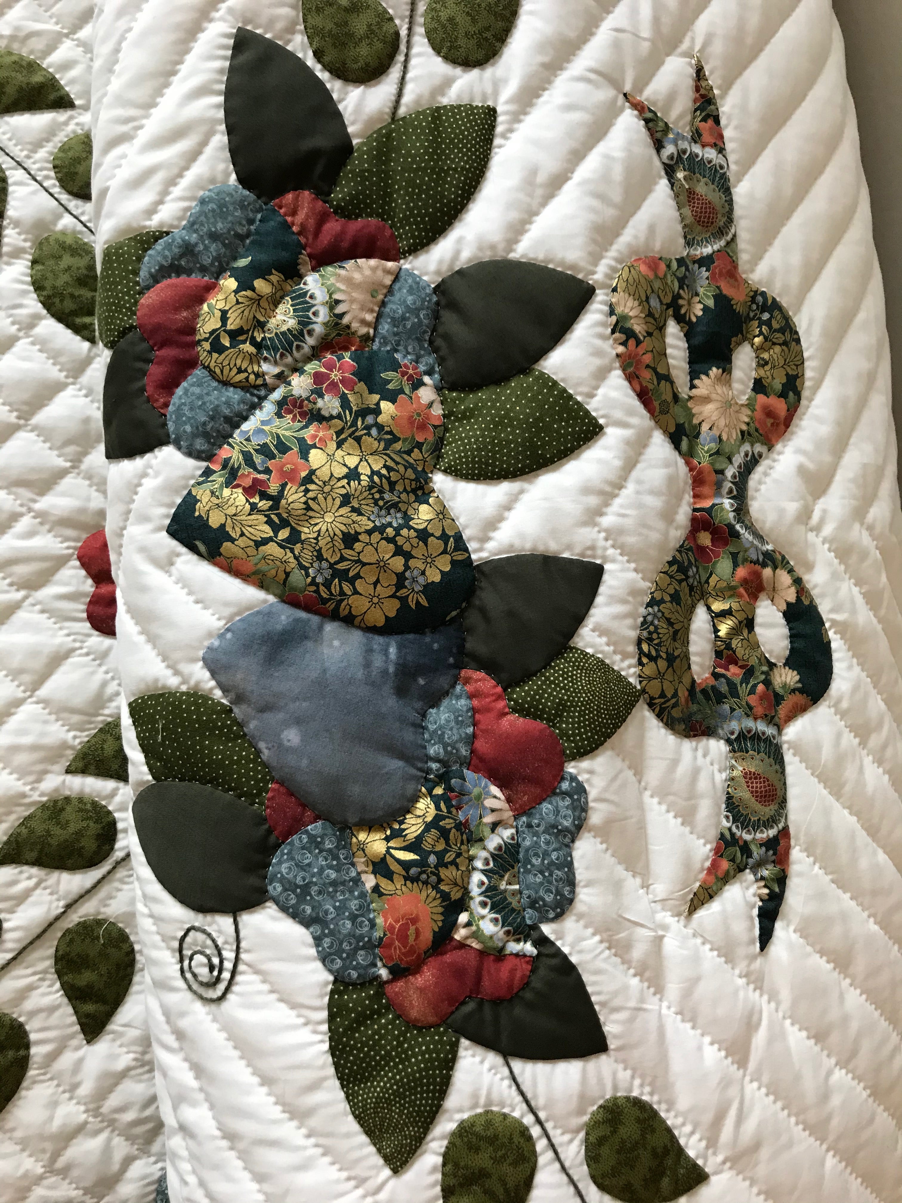 Country Rose Medallion Applique