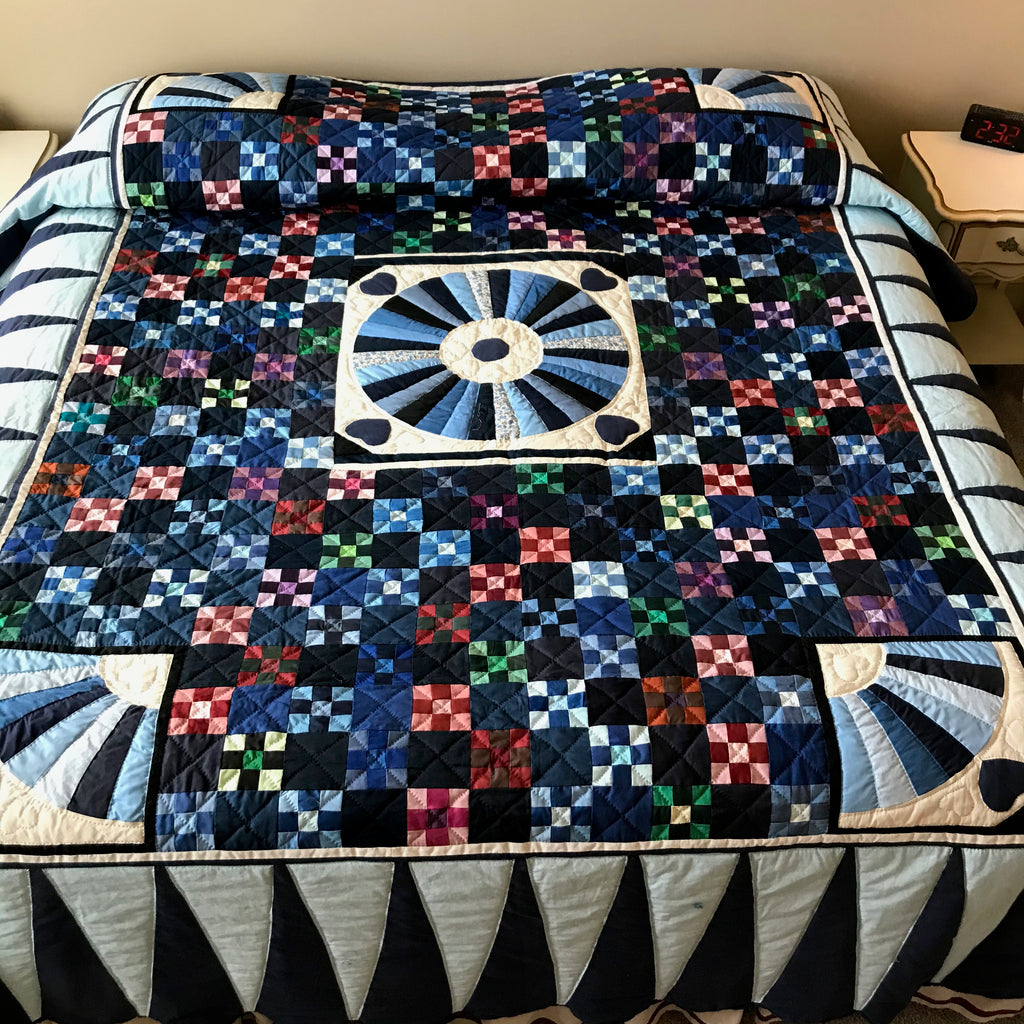 Dutch Mini Postage Stamp Fan Patchwork
