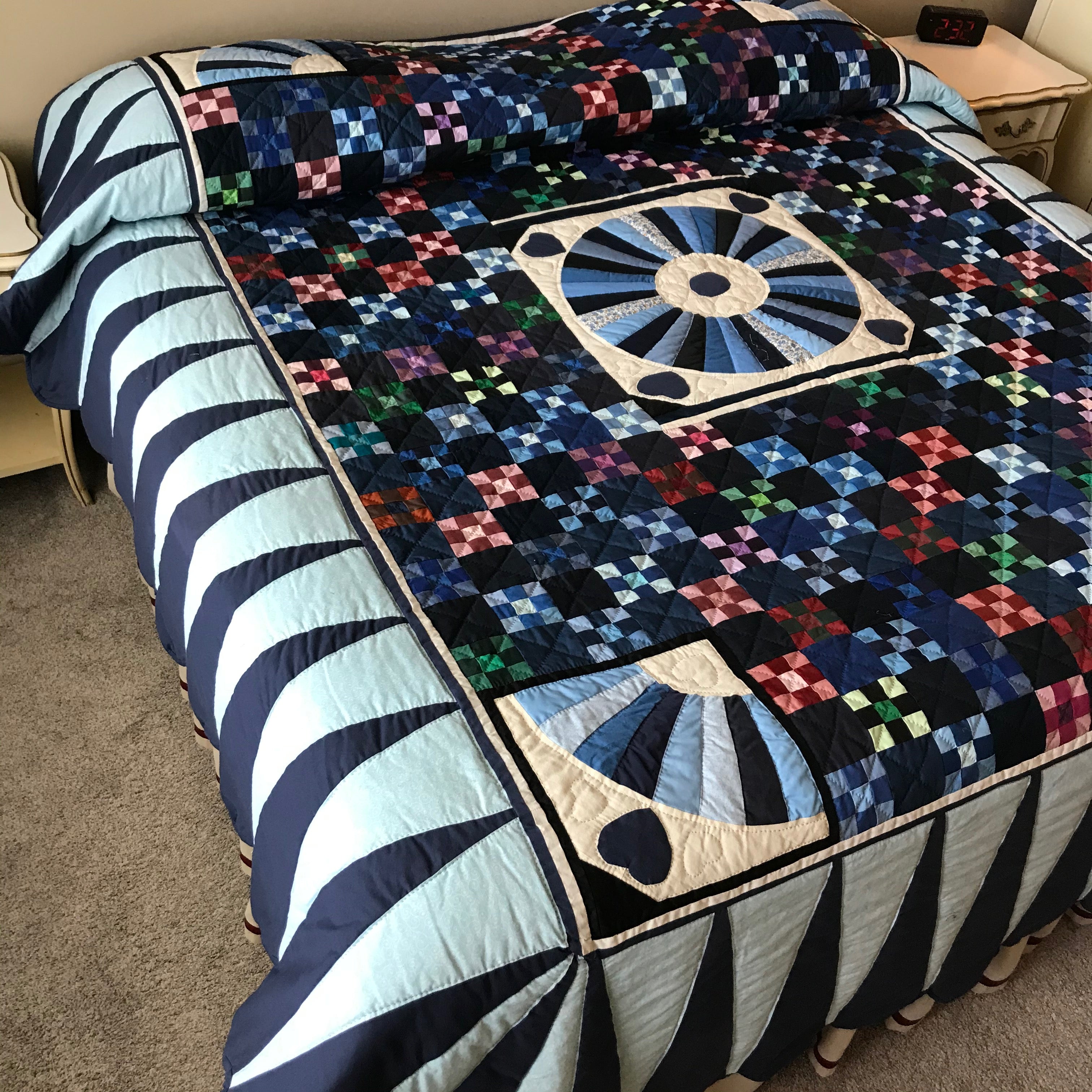 Dutch Mini Postage Stamp Fan Patchwork