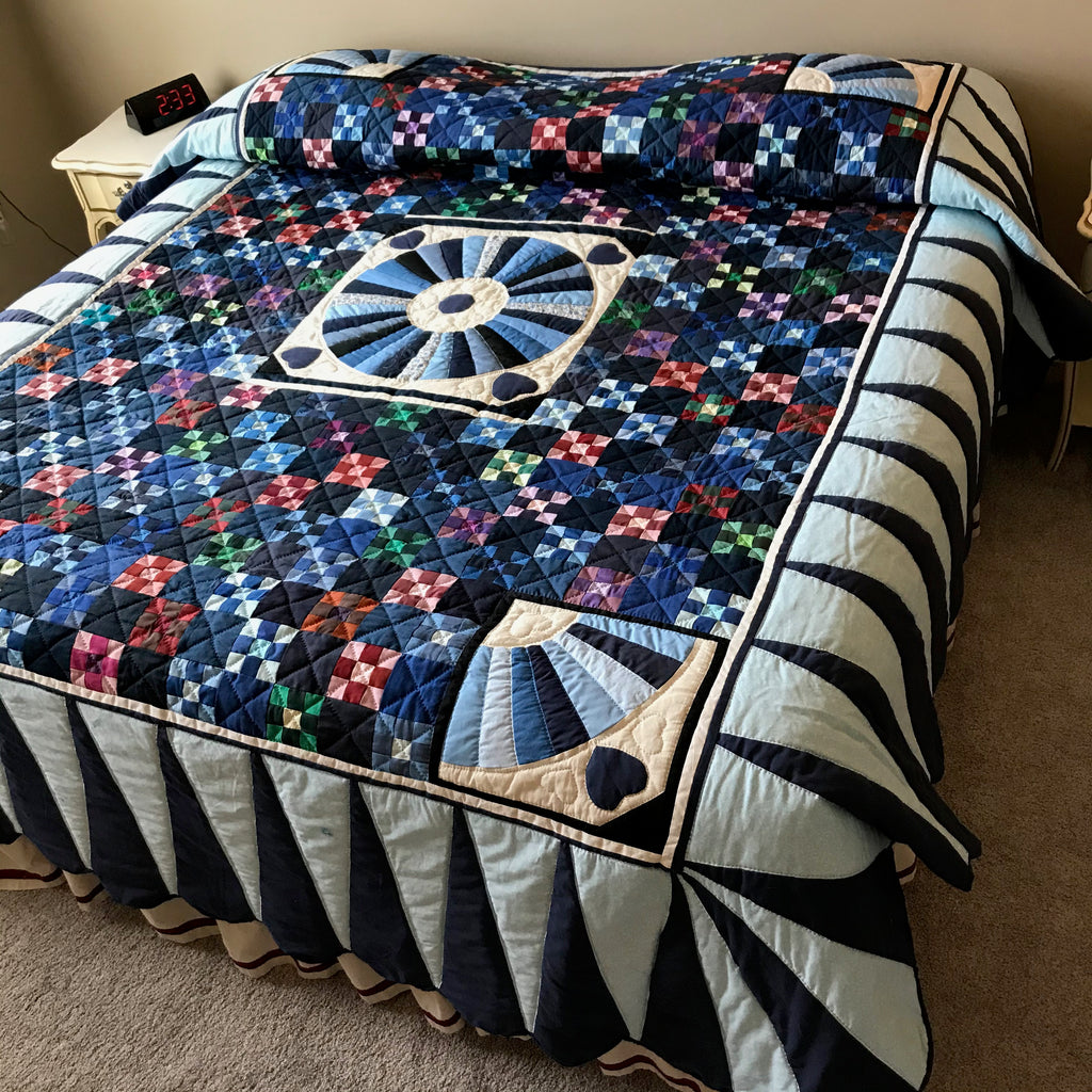 Dutch Mini Postage Stamp Fan Patchwork