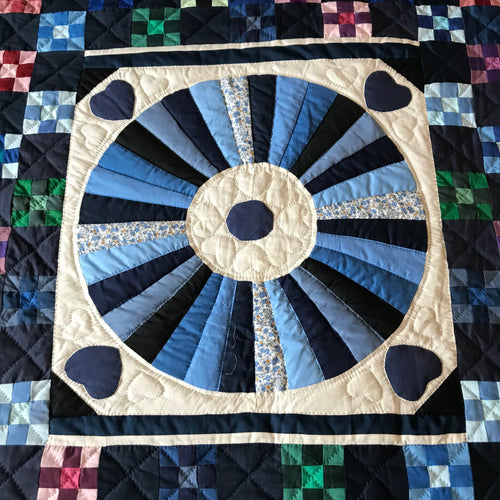 Dutch Mini Postage Stamp Fan Patchwork