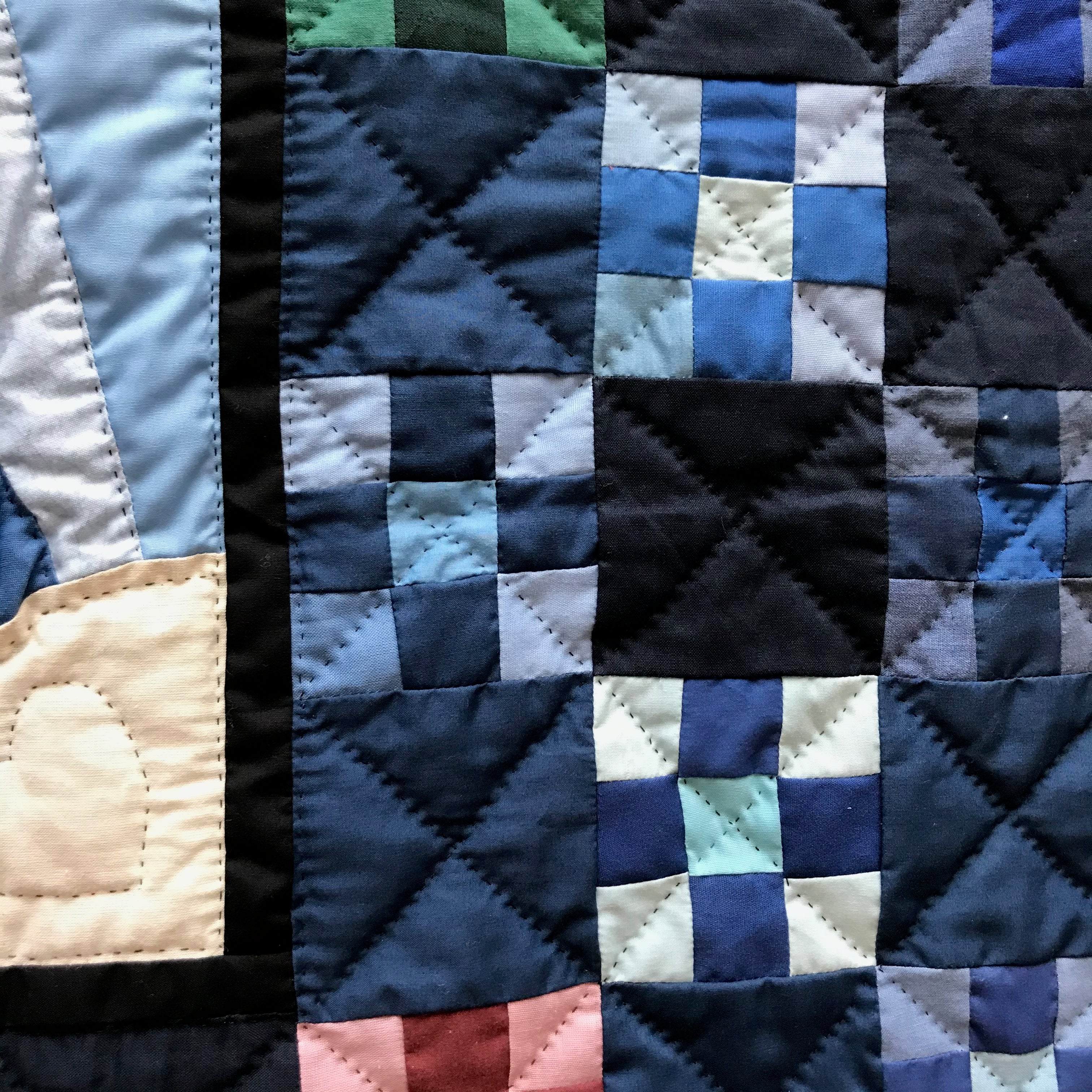 Dutch Mini Postage Stamp Fan Patchwork