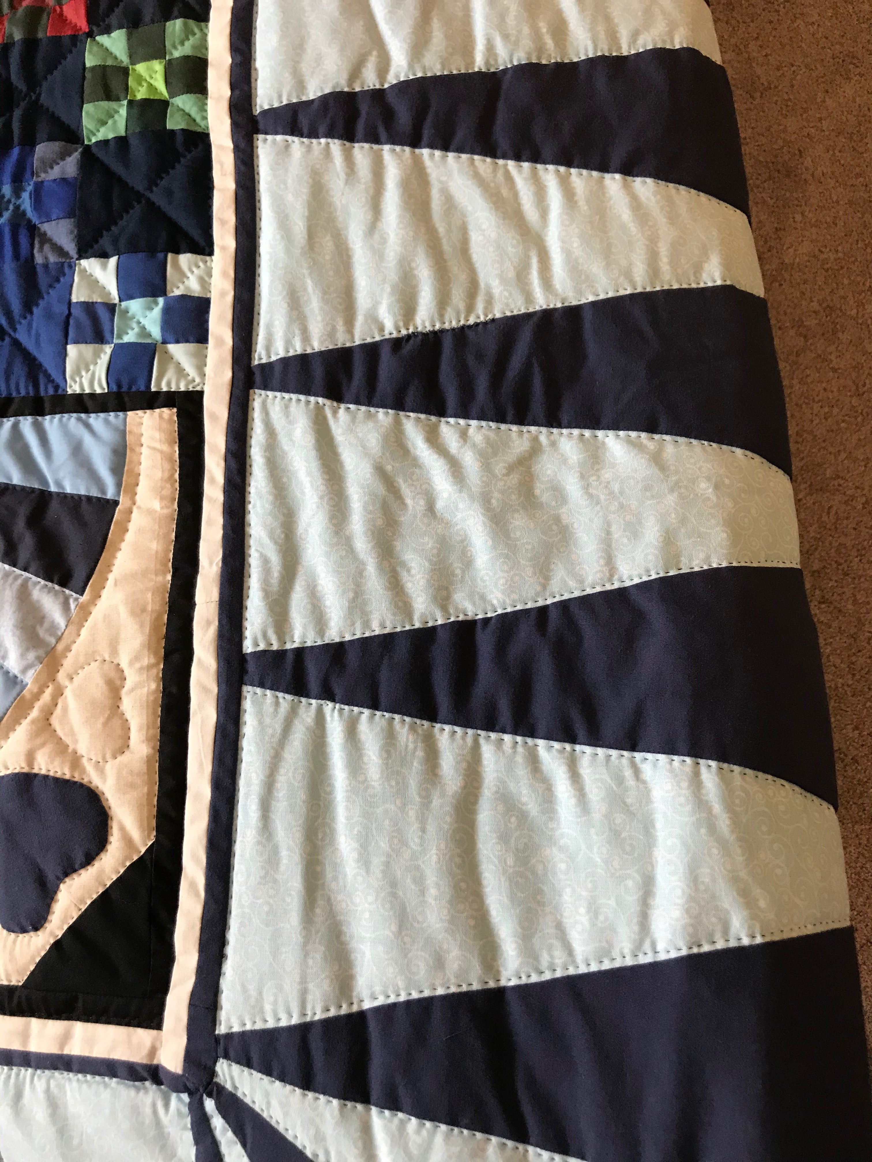 Dutch Mini Postage Stamp Fan Patchwork
