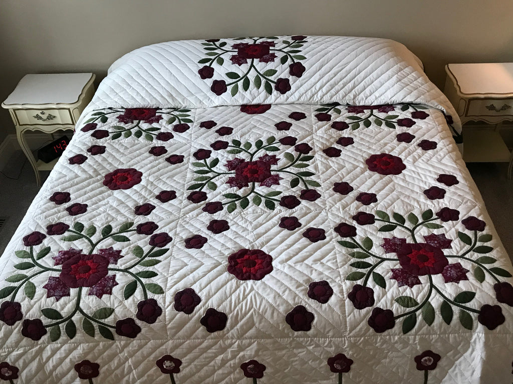 Windblown Rose Applique