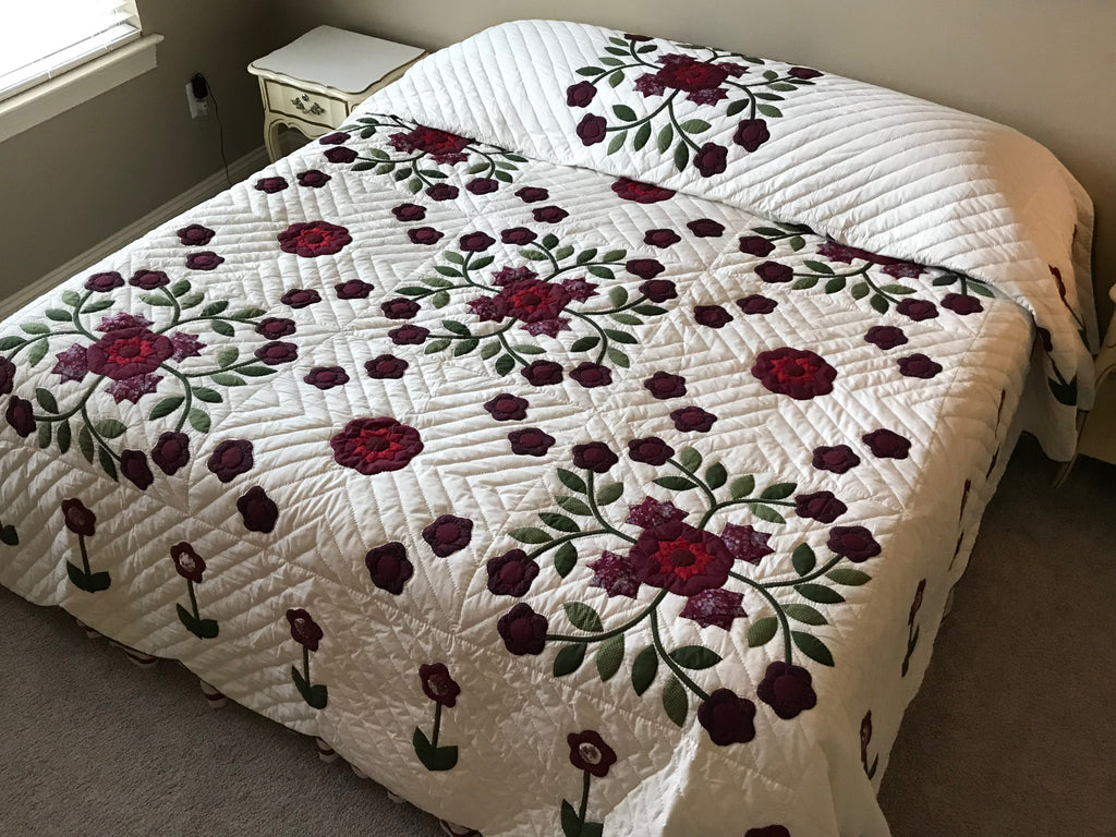 Windblown Rose Applique