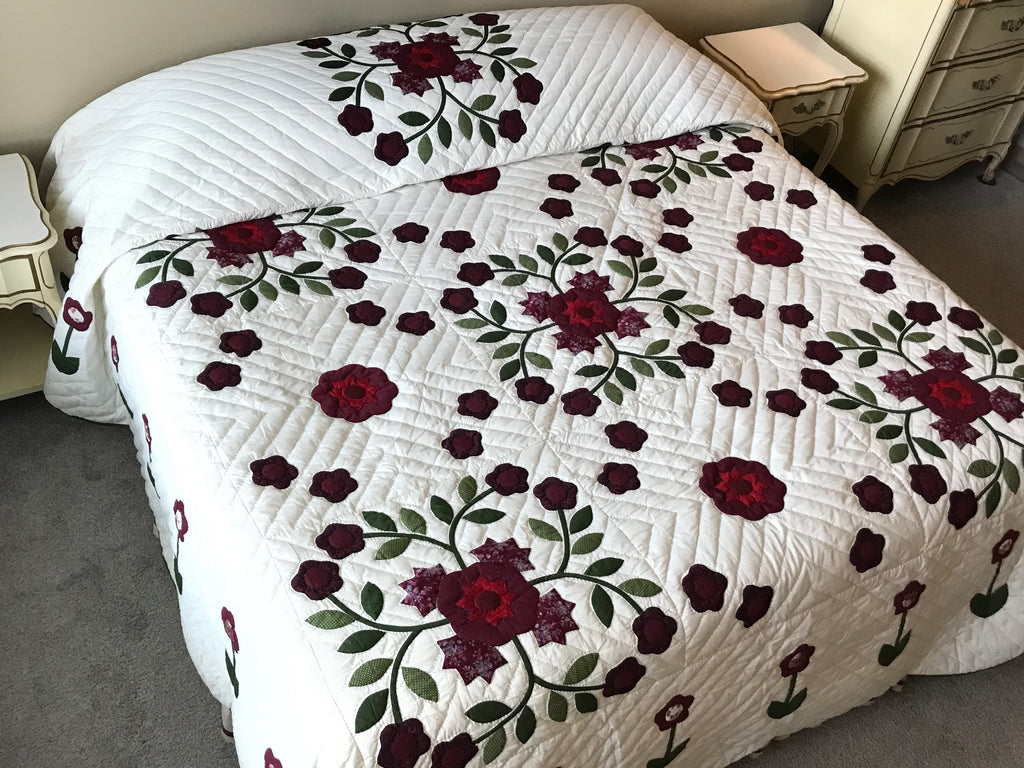 Windblown Rose Applique