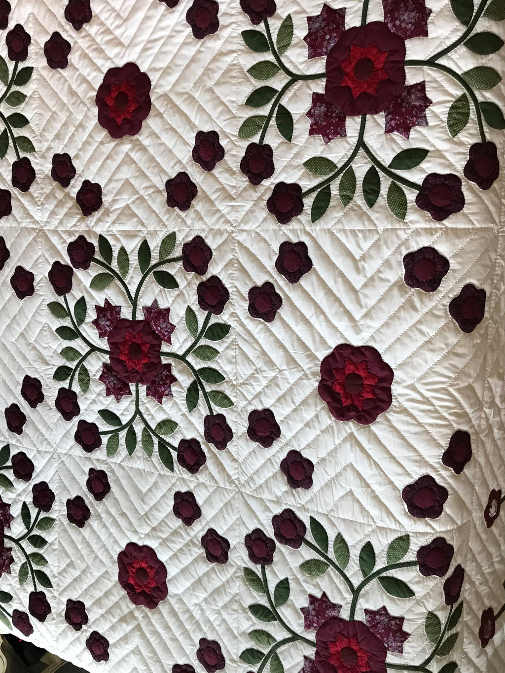 Windblown Rose Applique