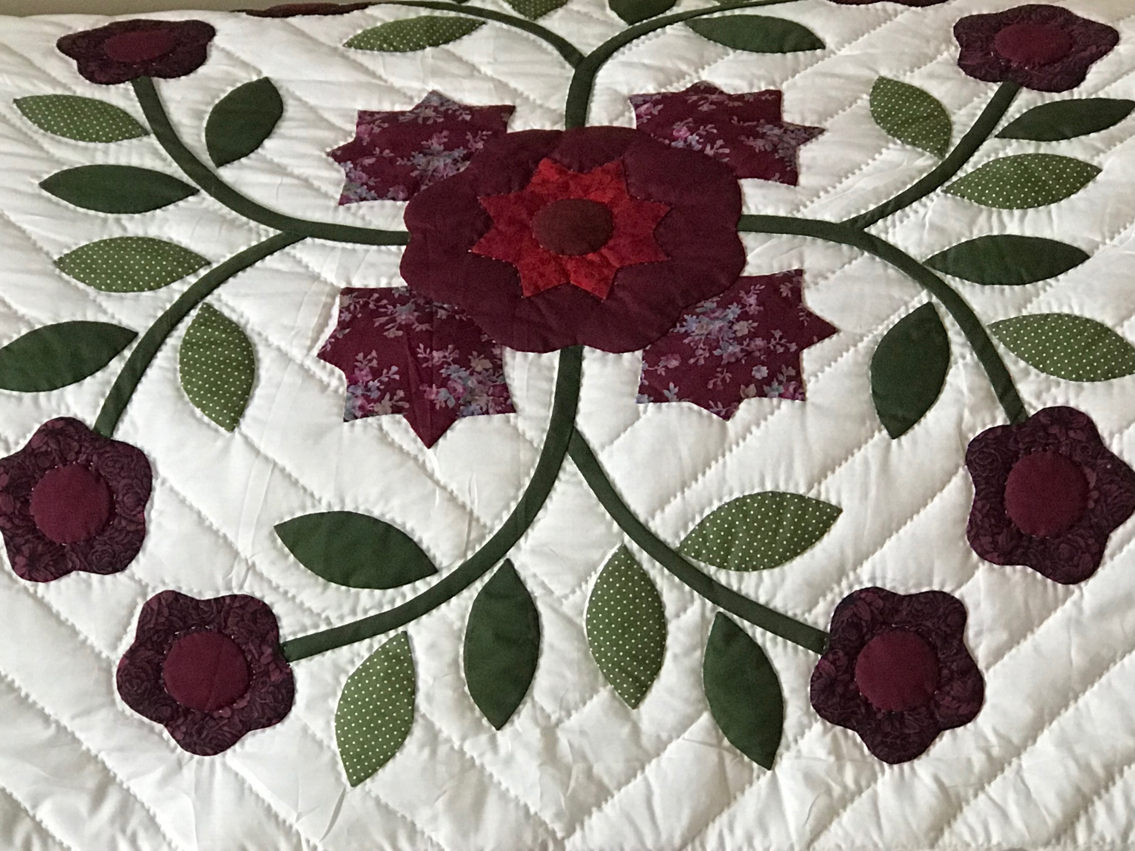 Windblown Rose Applique