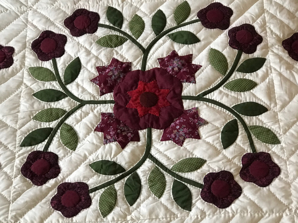 Windblown Rose Applique