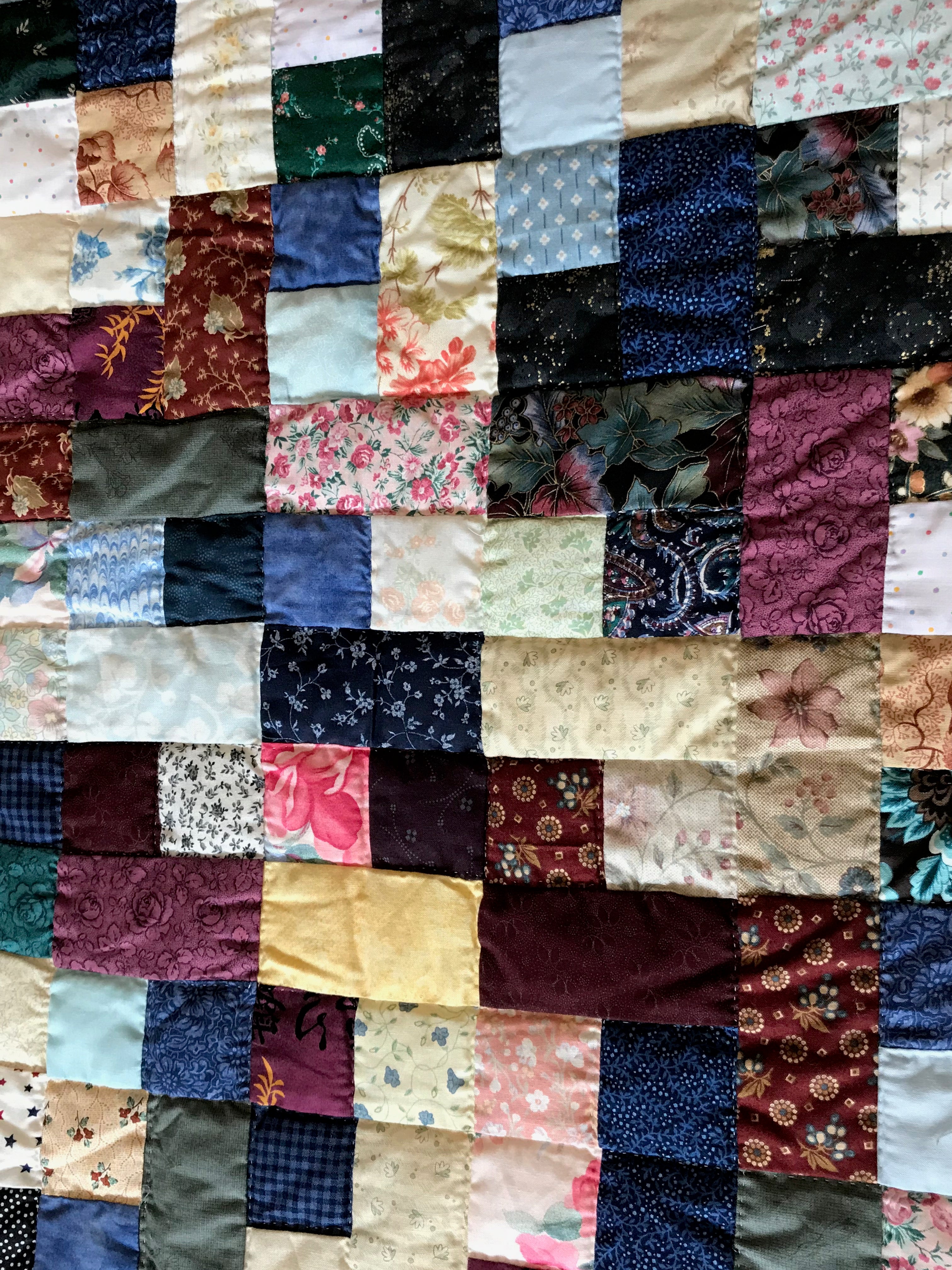 Scrappy Navy Patchwork Large