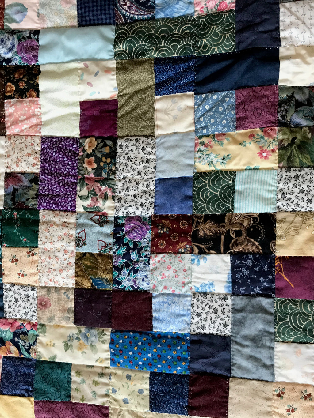 Scrappy Navy Patchwork Large