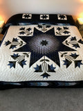 Improved Lone Star Amish Quilt 106x117. V136.HMA