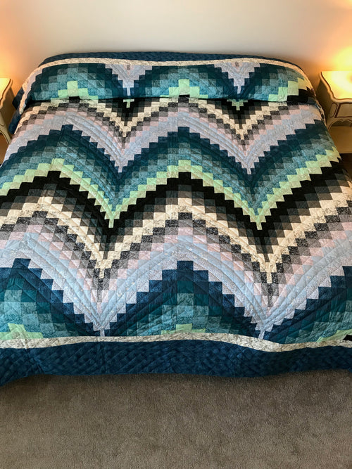 Bargello Patchwork Amish Quilt 100x114