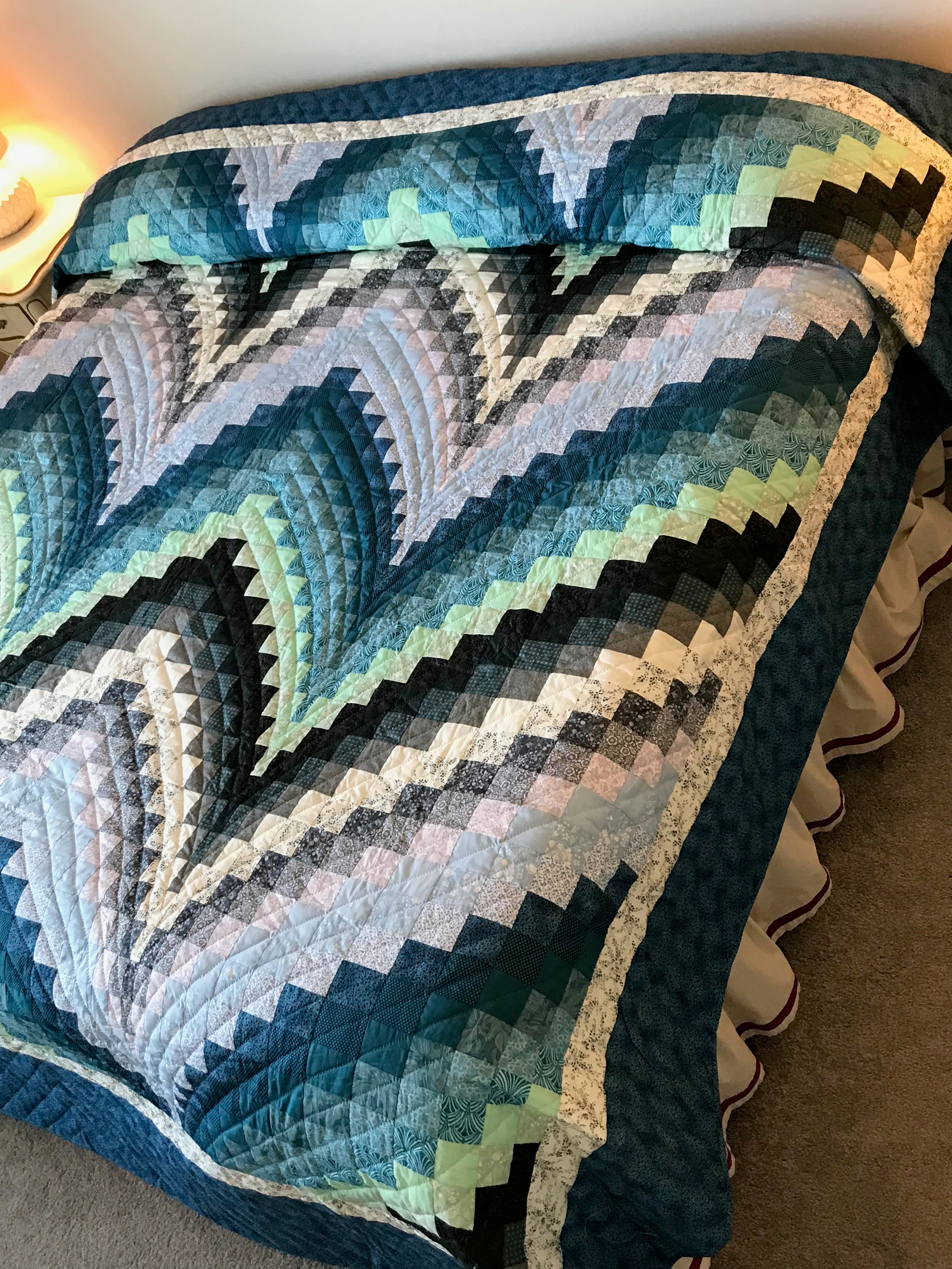 Bargello Patchwork Amish Quilt 100x114