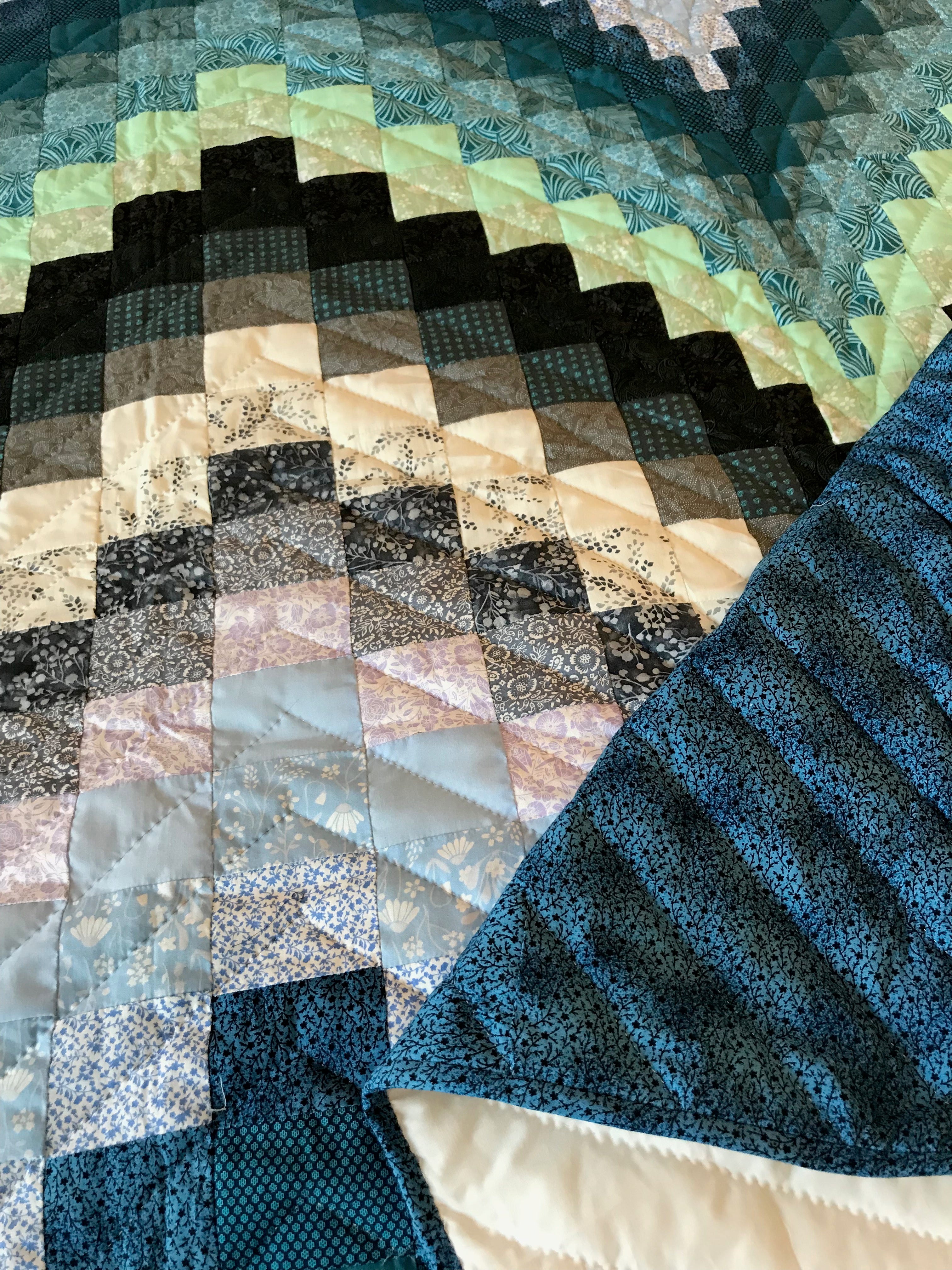 Bargello Patchwork Amish Quilt 100x114
