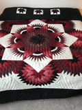 Twinkling Diamond Star Patchwork Quilt 104x117. V145.HMA