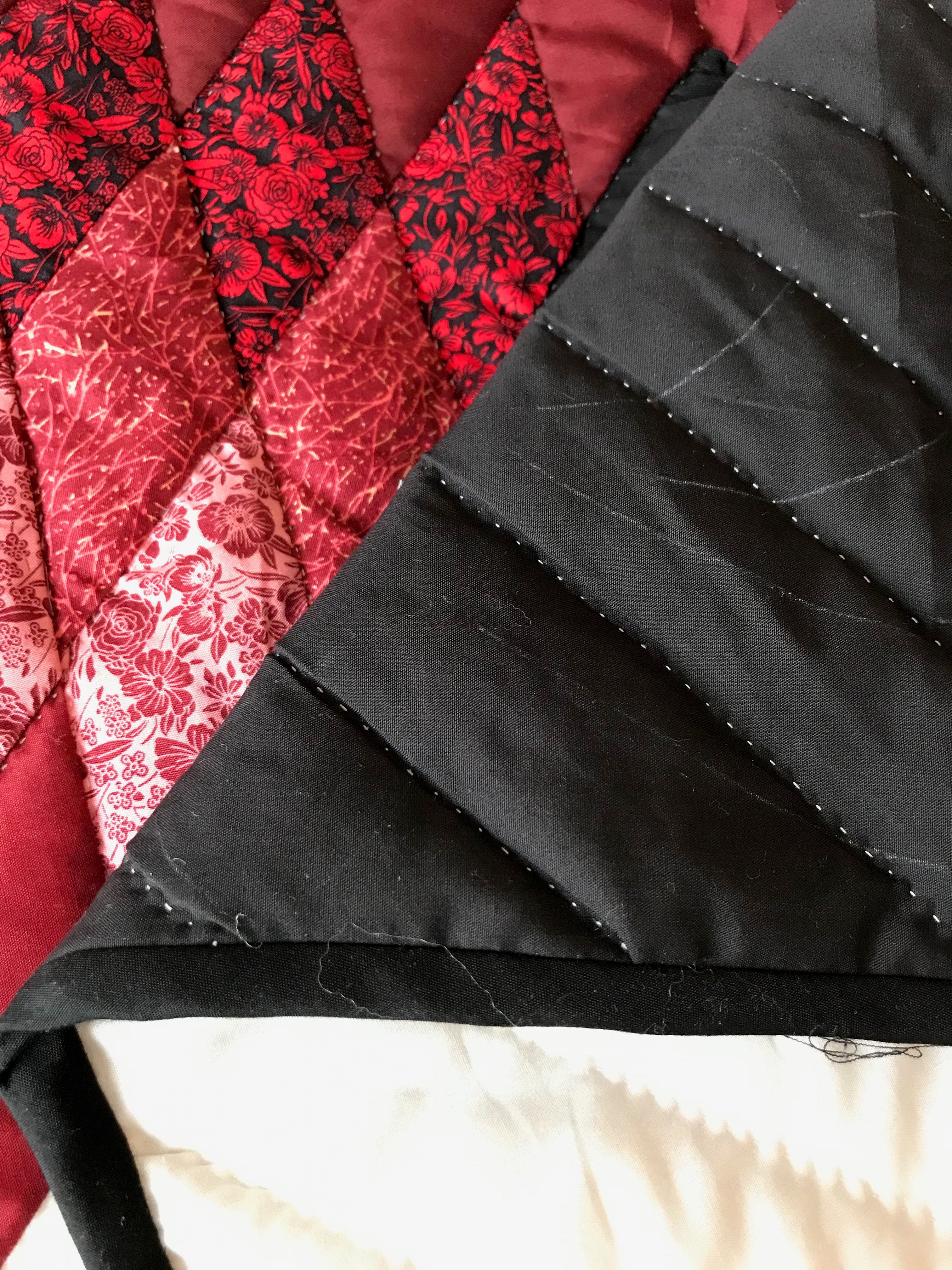 Twinkling Diamond Star Patchwork Quilt 104x117. V145.HMA