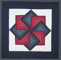 Amish Spinning Star Wall Hanging Quilt