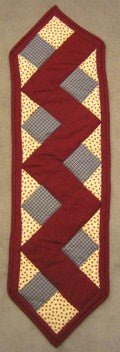 Amish Pointy Rail Fence Wall Hanging Quilt