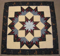 Amish Star Burst Wall Hanging Quilt