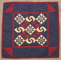 Amish Shooting Star Patchwork Wall Hanging Quilt