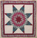 Amish Lone Star Patchwork Wall Hanging Quilt