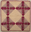 Amish Flying Geese Patchwork Wall Hanging Quilt