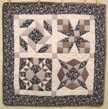 Amish Star Sampler Patchwork Wall Hanging Quilt