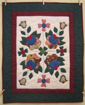 Flower Garden Amish Quilt Wall Hanging